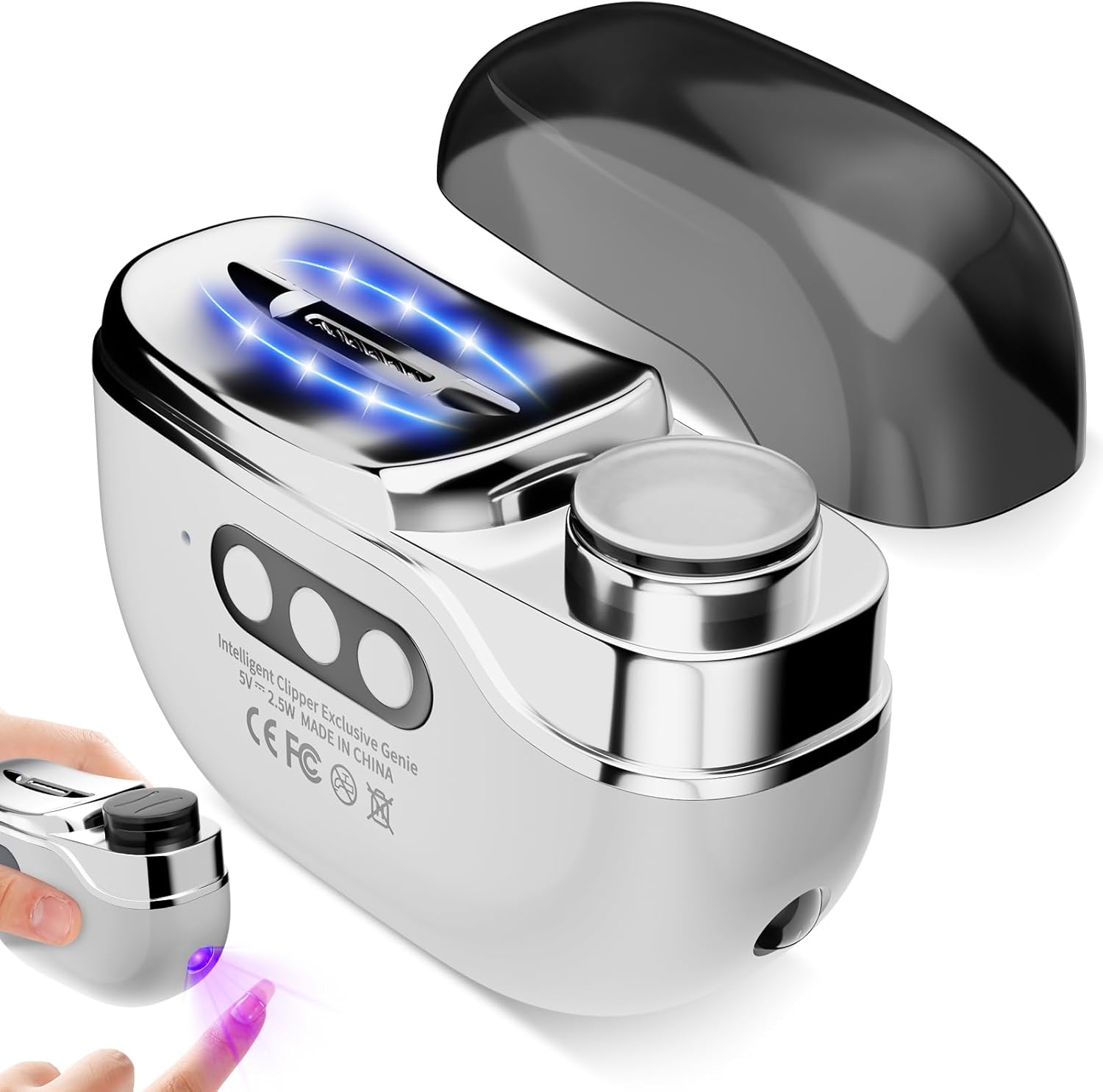 Electric Nail Clipper, 3 in 1 Electric Nail Trimmer Portable Electric Nail Cutter for Men Women Senior Baby Finger Toe Thick Nail Clippers