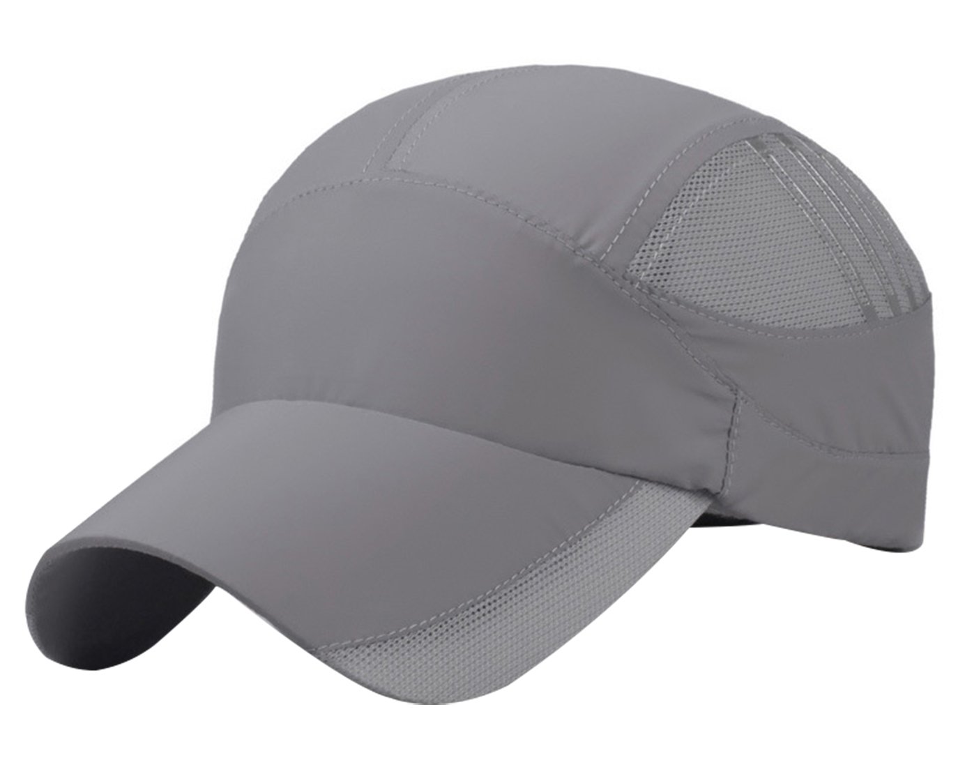 Unisex Summer Running Cap Quick Dry Mesh Outdoor Sun Hat Stripes Lightweight Breathable Soft Sports Cap