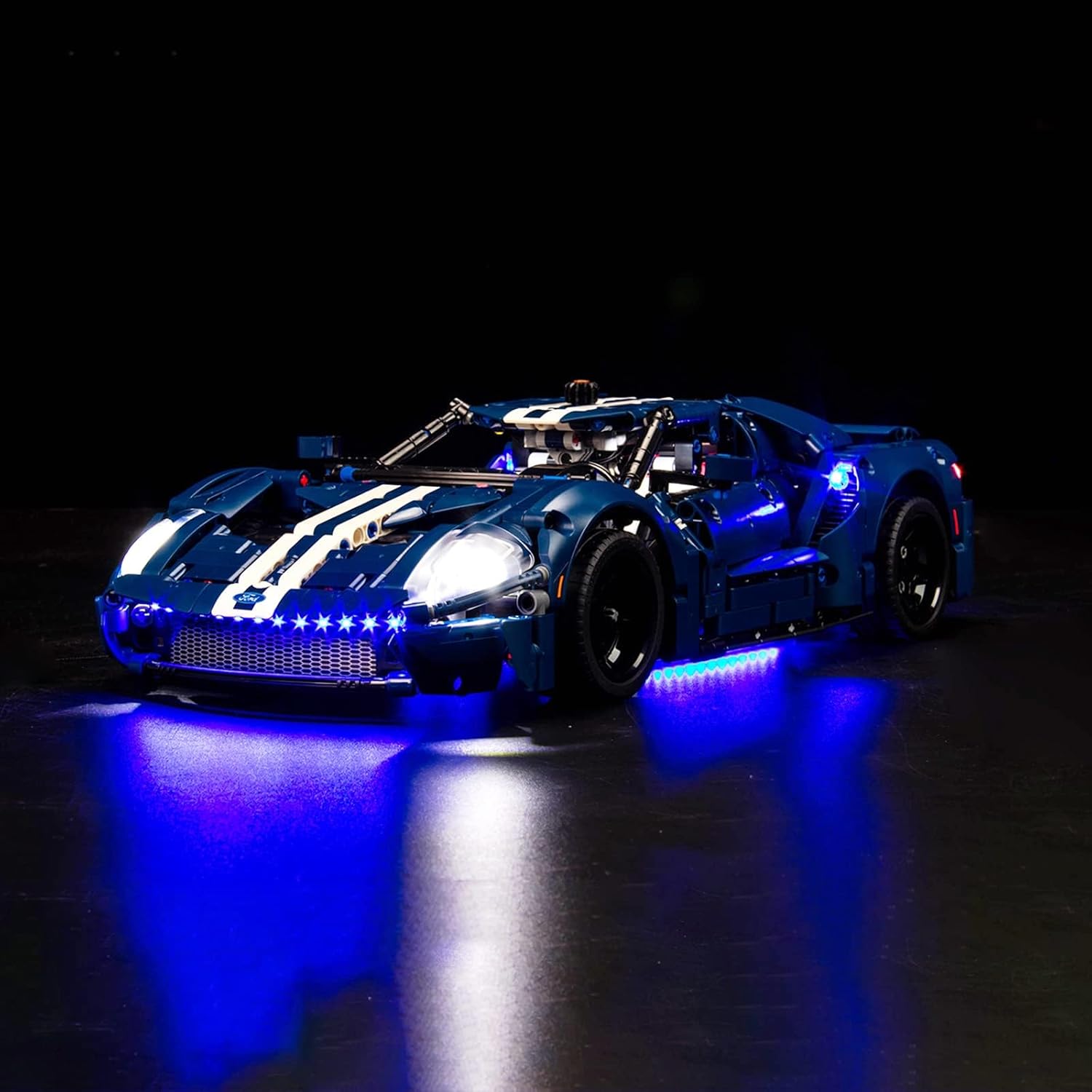 VONADO LED Light Kit for Lego 2022 Ford GT 42154, DIY Technic Ford GT Light Kit Compatible with Lego Car (NO Model)