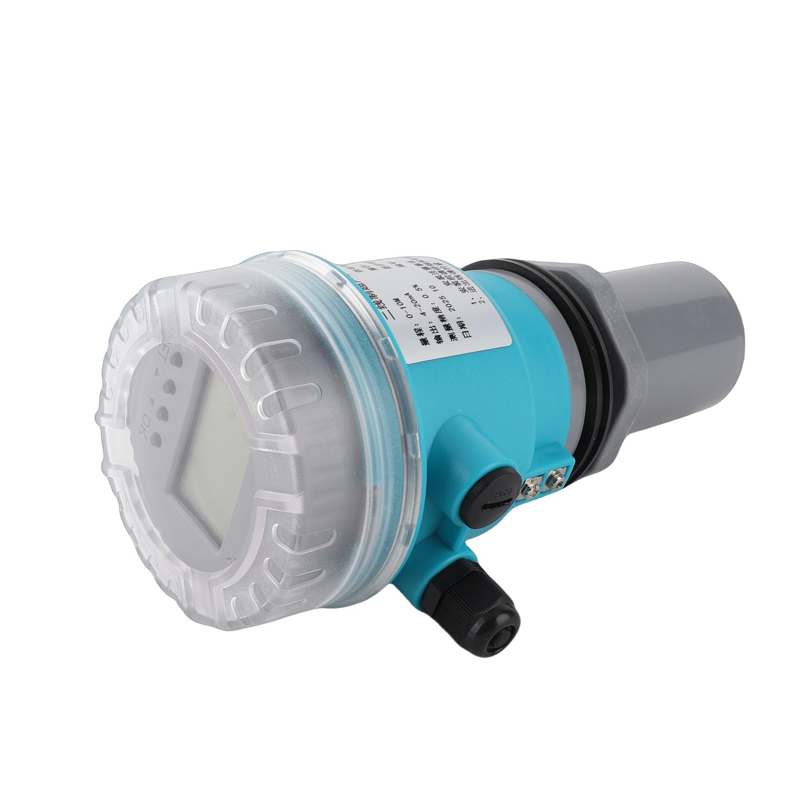 Medidor Digital con Pantalla LED 4 Salida Analógica 20mA DC24V 0 10m para Aguas Residuales y Minería (0~5 metros)