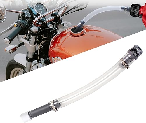 GKmow 1 manguera de combustible para automóvil con filtro de metal, 14 x 1 pulgada, repuesto de manguera de vehículo de carreras de ABS duradero,