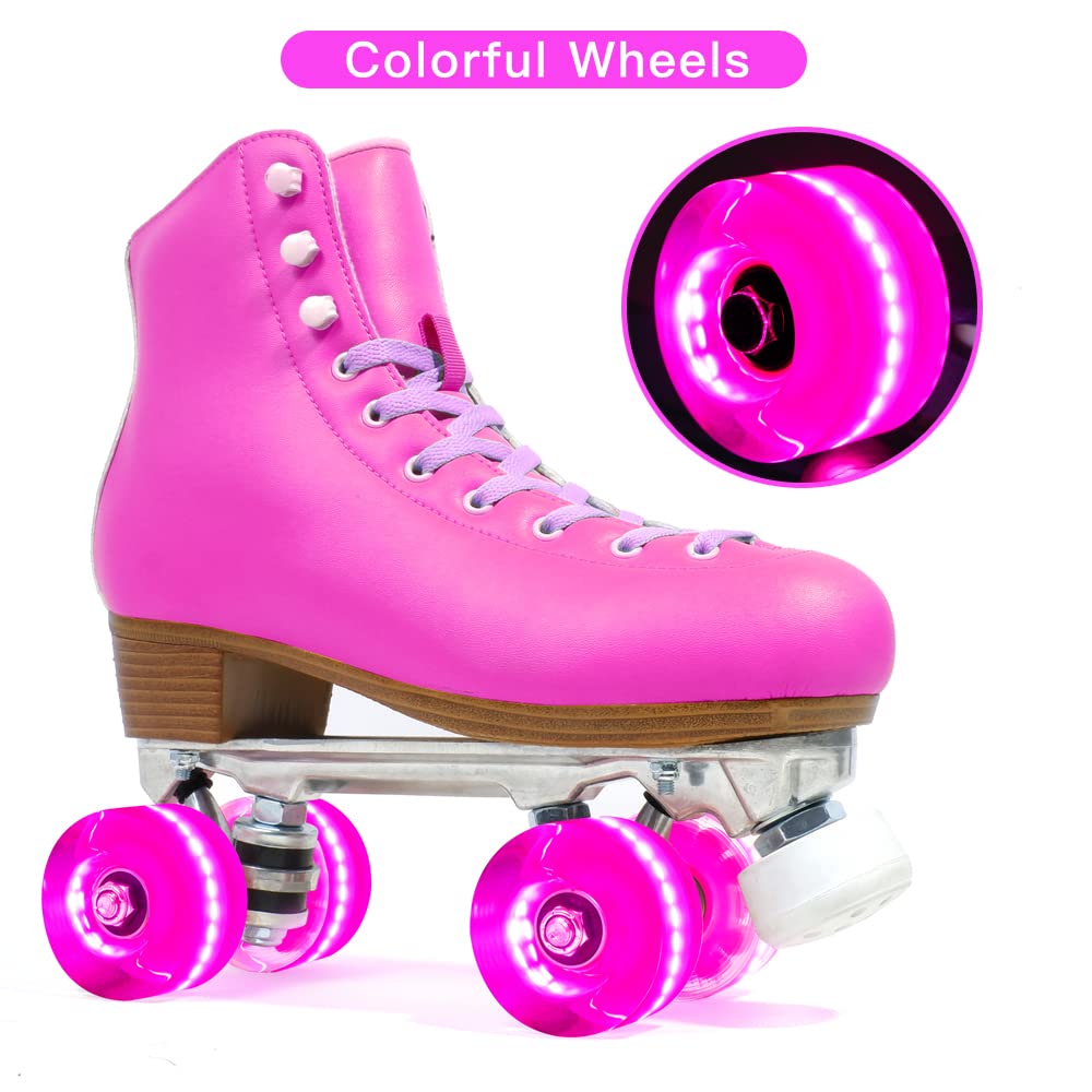 Paquete de 8 ruedas iluminadas 78A para patines de 32 x 64 mm, ruedas luminosas con rodamientos instalados para patinaje de doble fila en interiores o exteriores, accesorios de monopatín