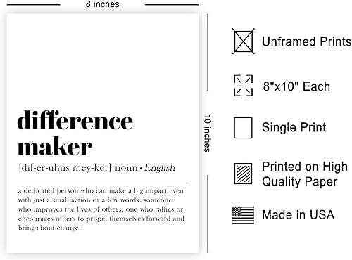 Miniatura 2 de Poster Master Póster artístico de diccionario Impresión de definición de diferencia Arte de tipografía Regalo para profesor, mentor y jefe