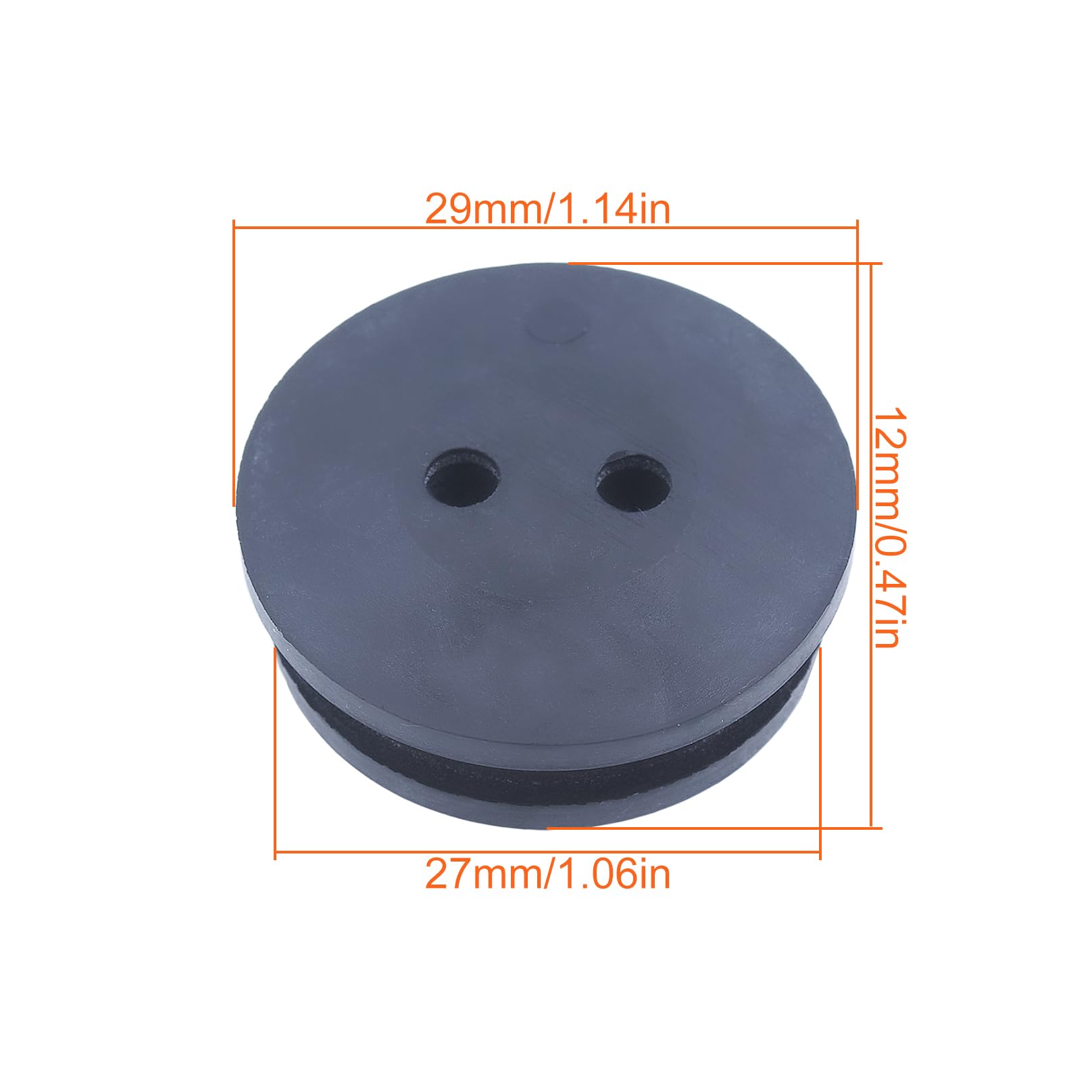 Mtanlo For Homelite For KAWASAKI For MTD For Ryobi For Craftsman gas trimmer, Hole Fuel Line Grommet Kit, For Homelite 560878001, 560878002, For KAWASAKI 92071-2073, For MTD 971-181767