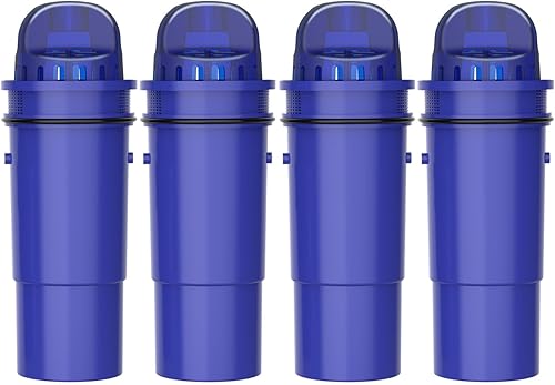Filterlogic Filtro de agua certificado NSF, repuesto para jarras y dispensadores Pur PPT700W, CR-1100C y PPF951K (paquete de 4) (el paquete puede