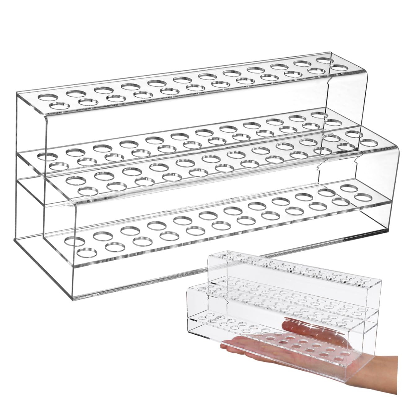 Organizer da Scrivania Portapenne e Pennelli 48 Slot in Plastica Durevole, Porta Matite e Piccoli Utensili, per Uso Domestico e Professionale