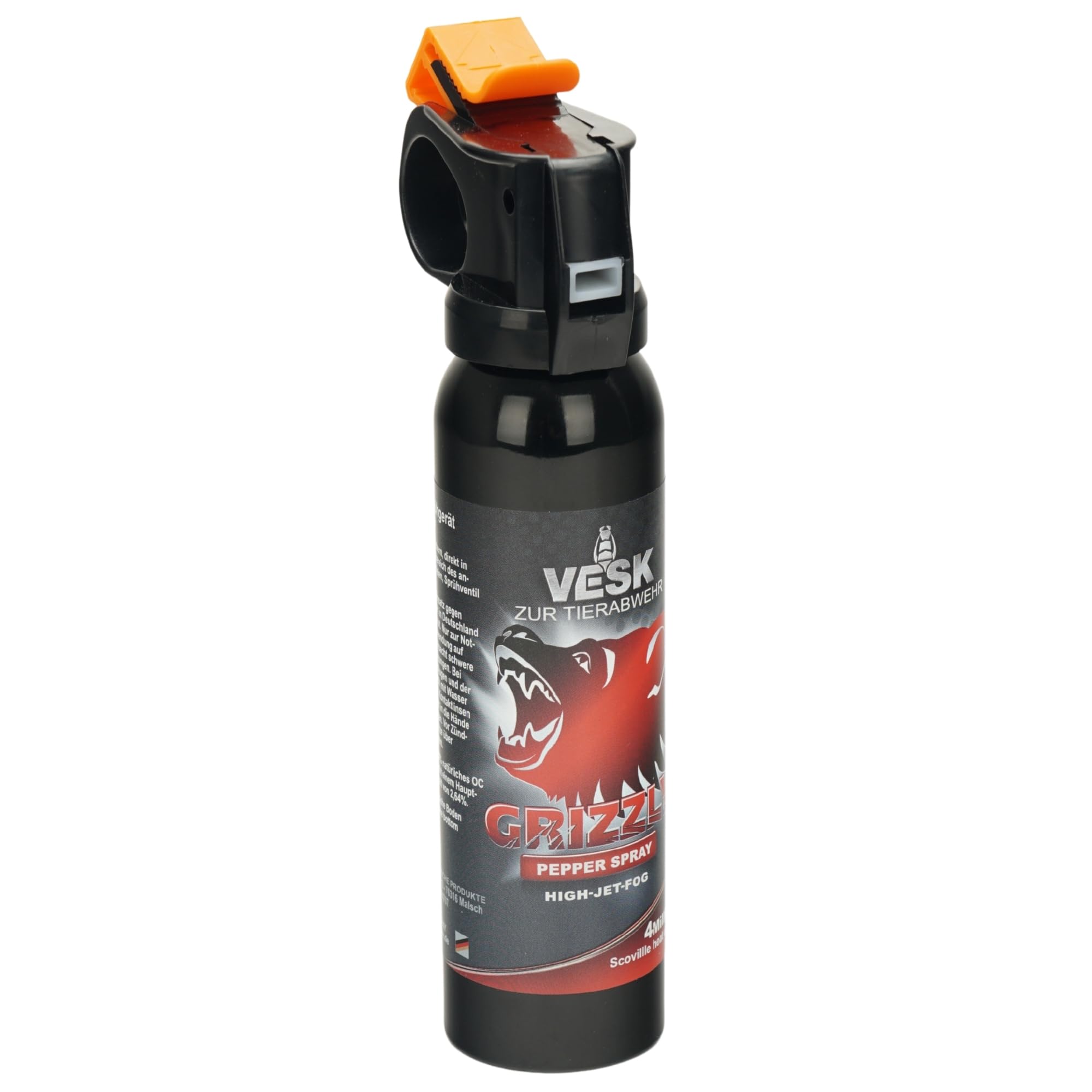 Pfefferspray Bärenverteidiger Tierabwehrspray Bärenabwehrspray Pfefferspray Breitstrahl Grizzly Made in Germany (150 ml) | Fingergriff