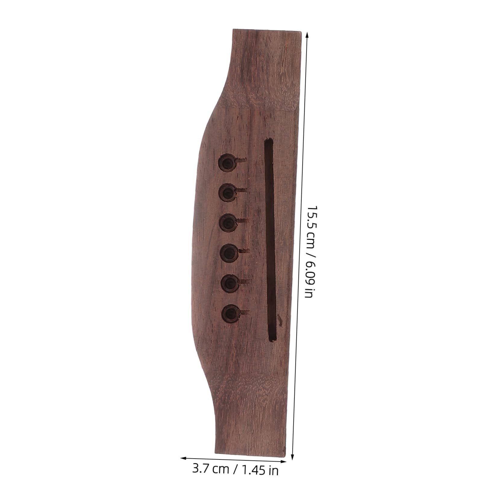 Abaodam Acoustic Guitar Bridge Replacement Rosewood Guitar Bridge Parts for String Folk Guitar Durable Enhanced Sound for Performances and Recording