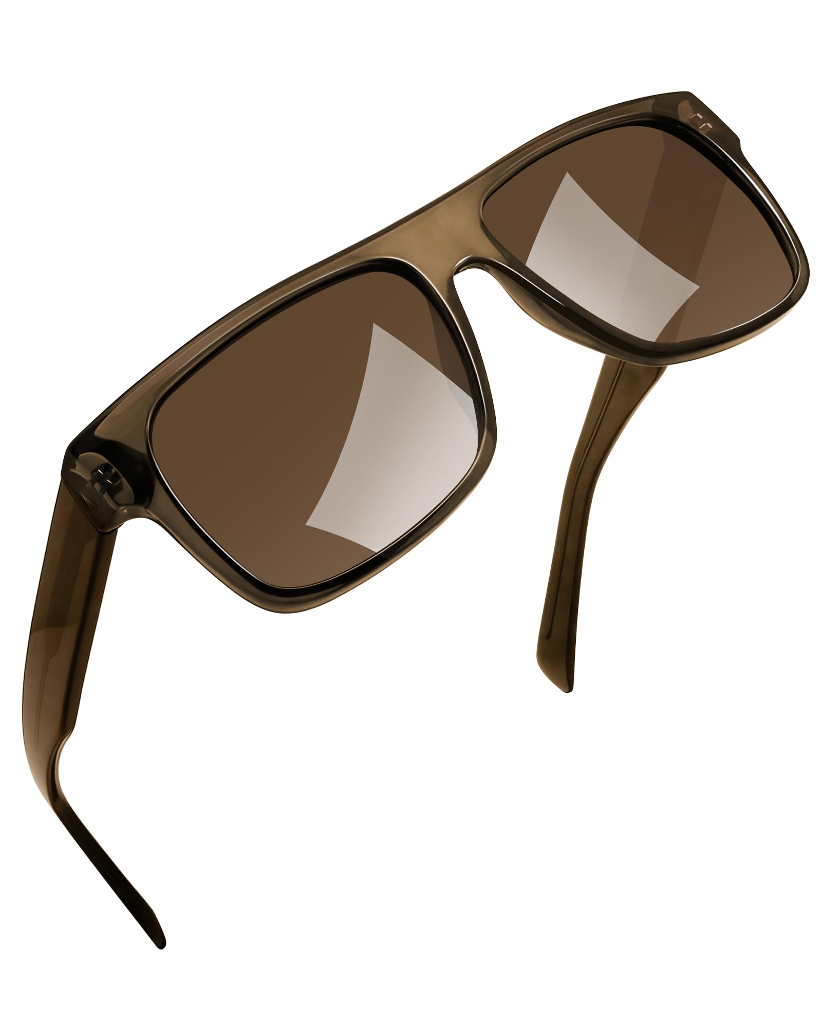 Joopin Acetato Gafas de Sol Hombre Polarizadas Cuadradas Rectangulares Marco TR90 Estilo Clásico de Moda Protección UV400