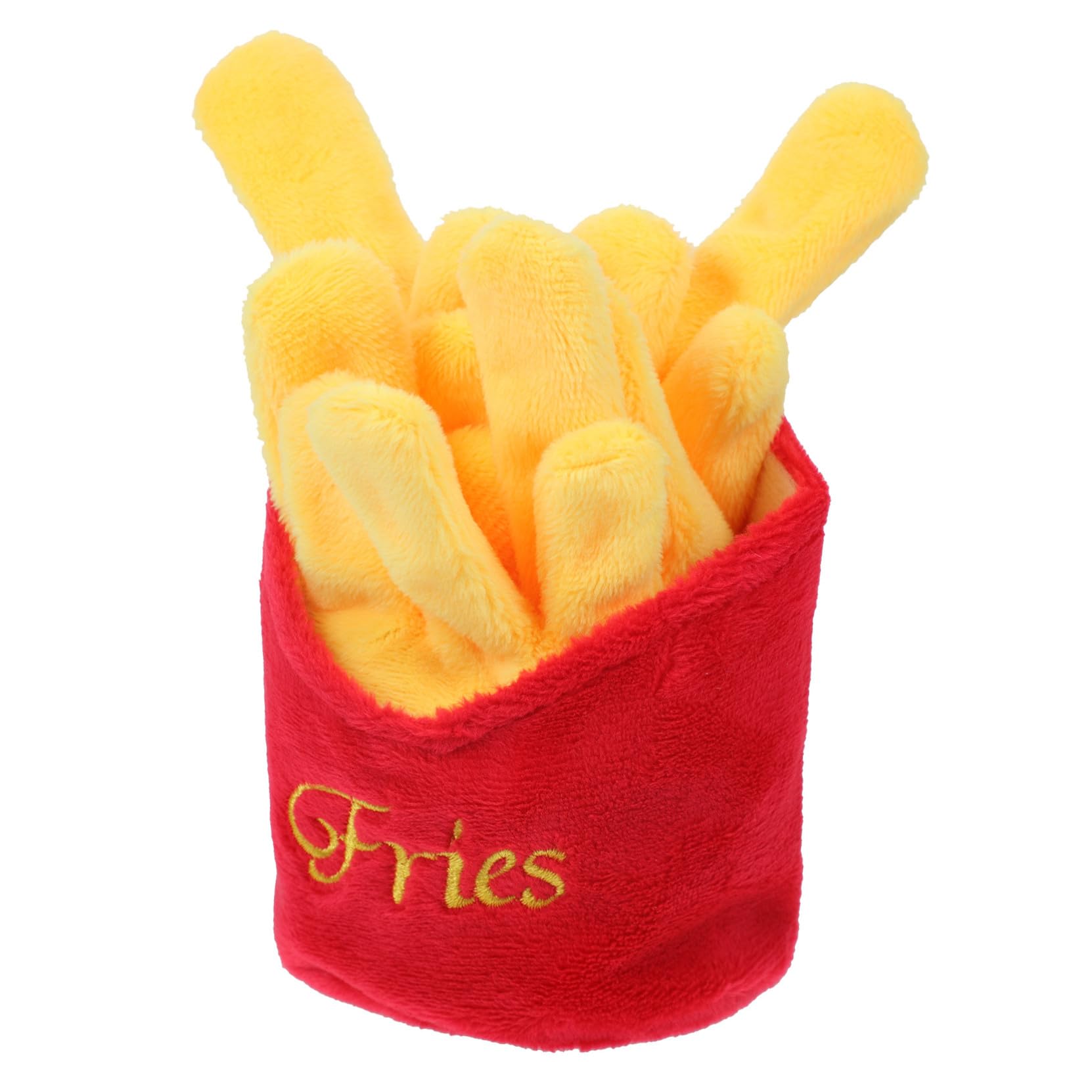 Gatuida Jouet Couineur Peluche Chien et en Nourriture Rouge pour Imitation de Sûr et Divertissant Jouant et Mâchant pour Chiots et Animaux Compagnie