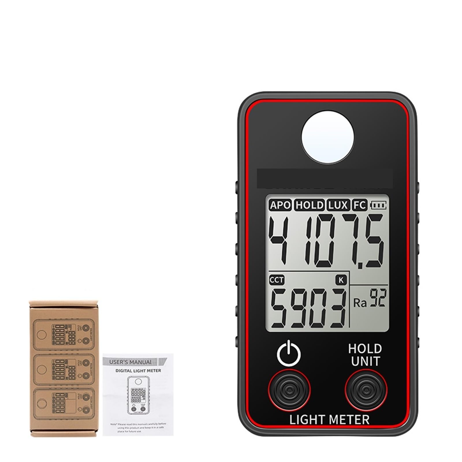 Colorímetro, Probador de temperatura Color medidor iluminancia alta precisión prueba iluminación medición luminancia(SK-8202)