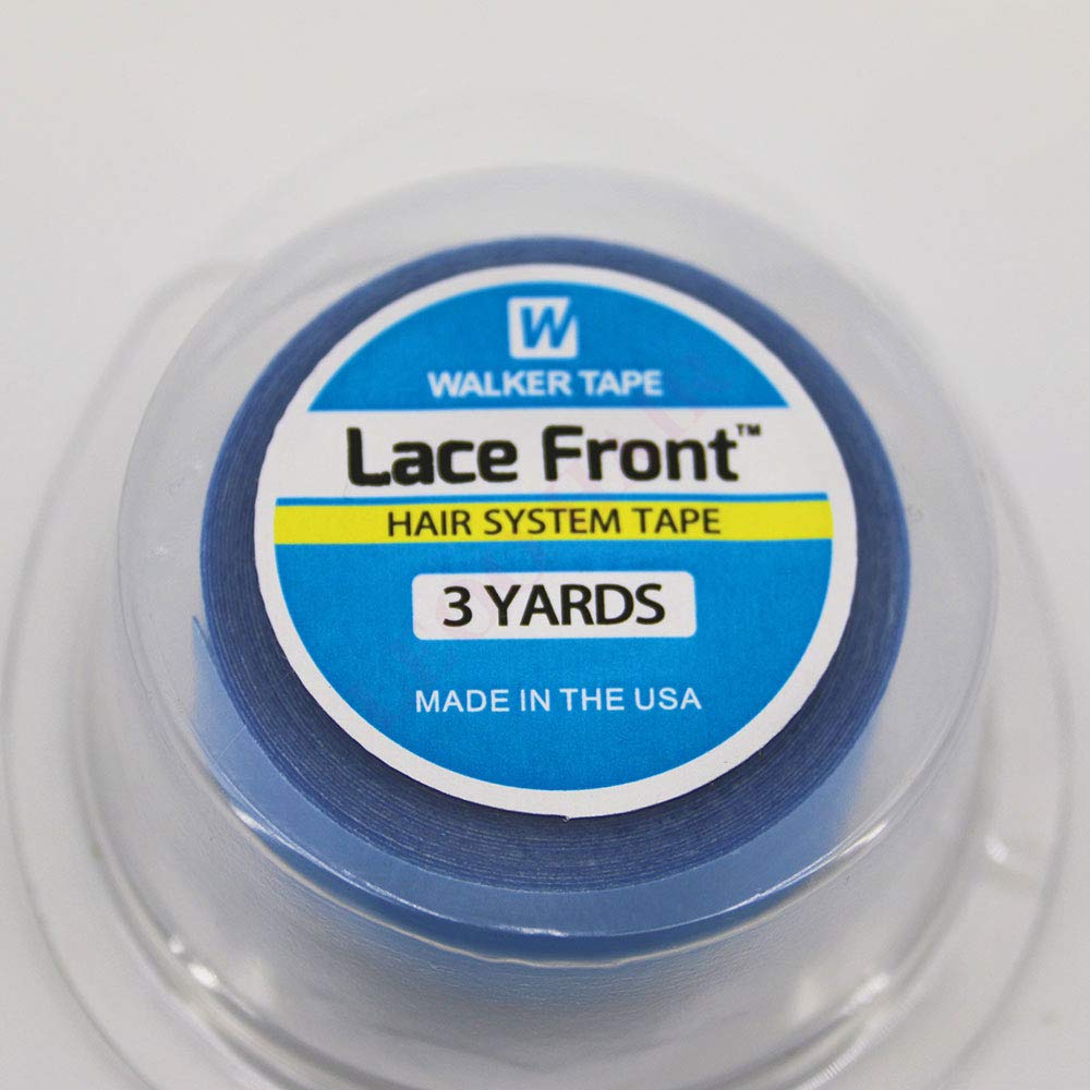 "Lace Front Support" Walker Double Sided Roll Tapes Stickers Adhesive for Men System Replacement Toupee Extension Wig Bundles Weave Closure Lace Frontal(3 Yards & 3/4 Inch)