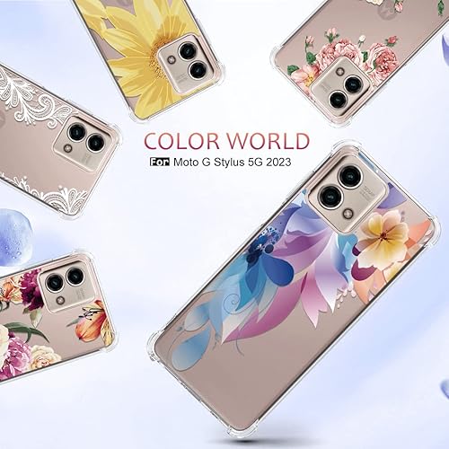 Miniatura 6 de Osophter Funda para Moto G Stylus 5G 2023 funda de teléfono para Motorola G Stylus 5G 2023 con protector de pantalla, absorción de golpes, flexible