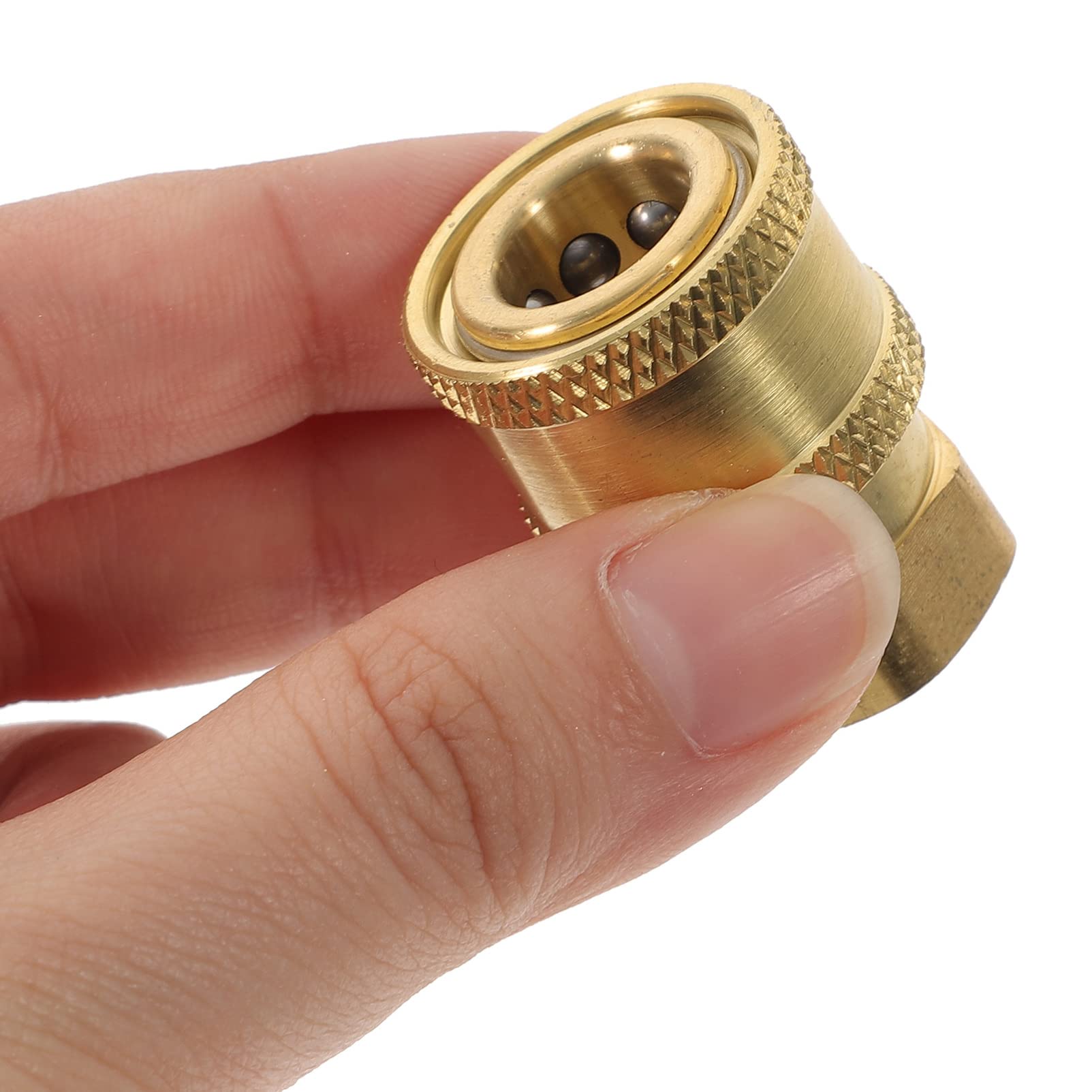 Arandela a presión 4 Uds Adaptador de Manguera Manguera de jardín conexión rápida Conector de Manguera de 1/4 Pulgadas Lavadora de Alta presión