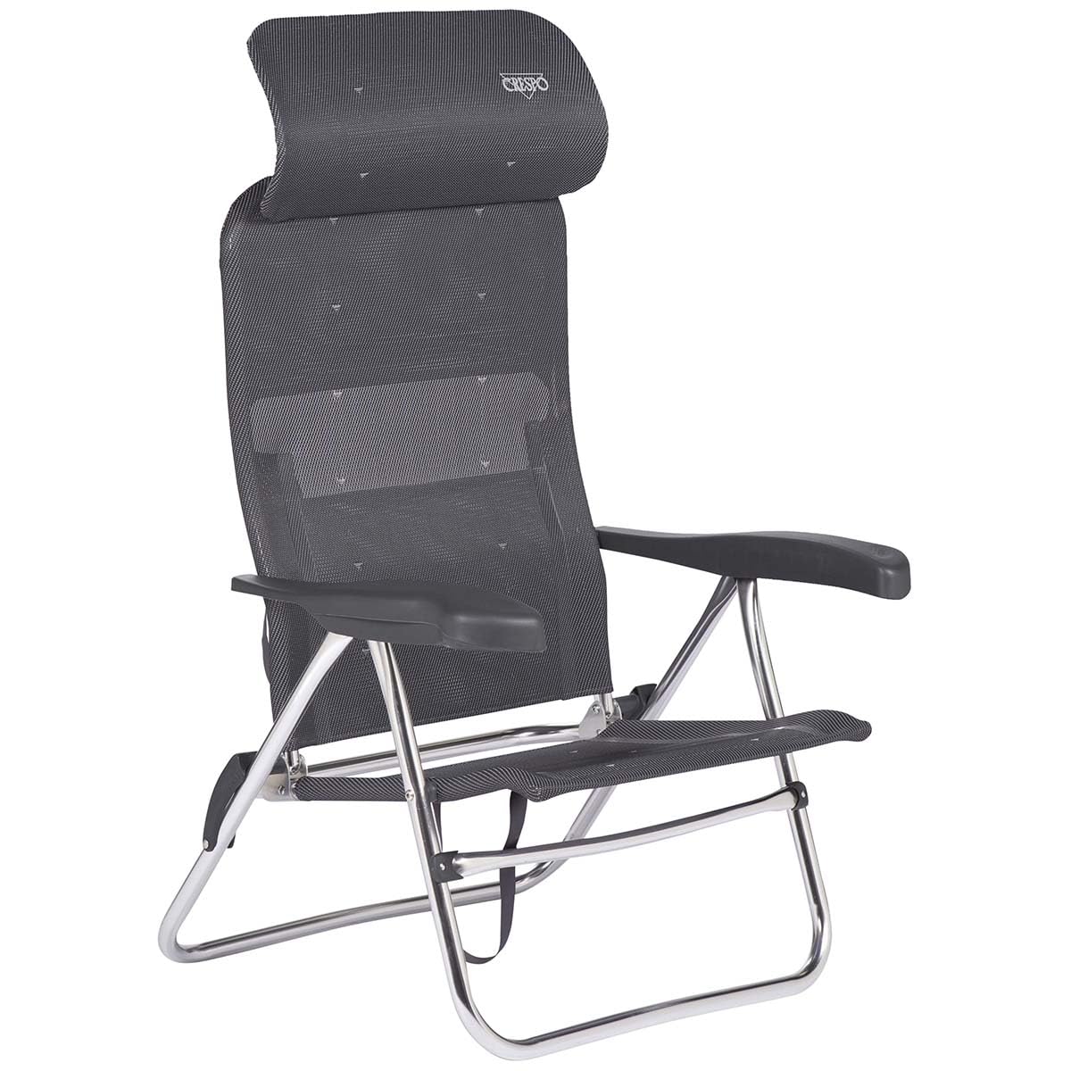 Crespo Beach Chair AL/205 Compact Dark Grey