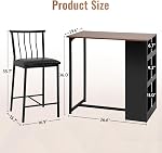 FDW Dining Table Set Bar Table Kitchen Table and Chairs Dining Room Table Set for Small SpacesDining Table for 2 Modern Home Furniture Rectangular