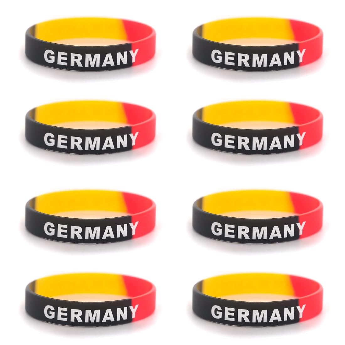 Bracelets en silicone Allemagne 2026 Coupe du monde supporter football sport souvenirs robustes durables