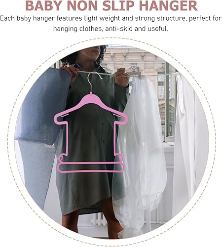 Miniatura 9 de Perchas de plástico para niños, 100 perchas de plástico para ropa de bebé, perchas para ropa de bebé, perchas de plástico para ropa de bebé, 10