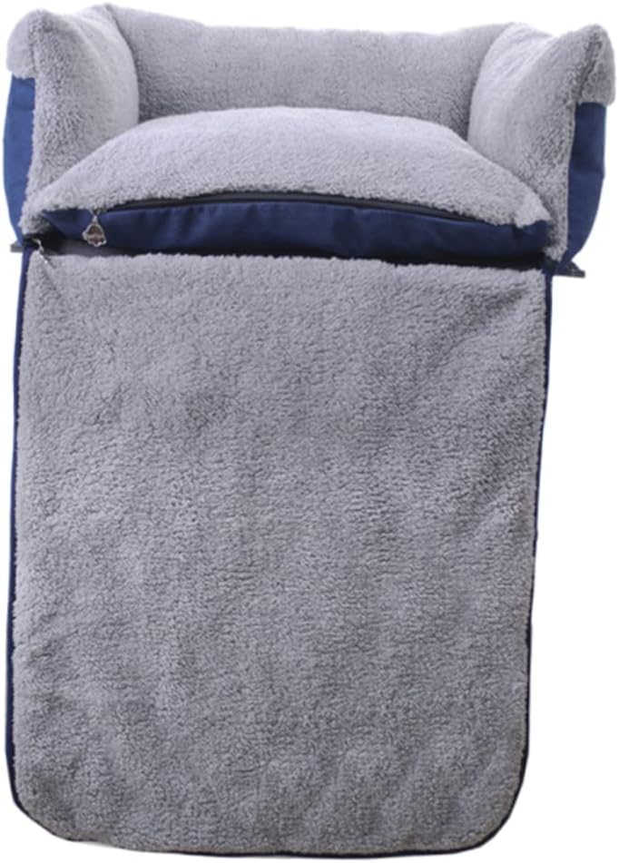 Square Dog Kennel Bed Multifunctional Sofa Bed Dog Blanket Warm Comfortable Easy to Clean Material