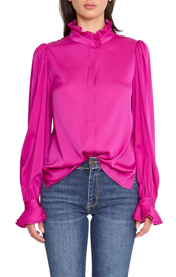 Kobi Halperin Women's Harley Blouse, Fuschia, Medium by Kobi Halperin - Used condition - US$114.66