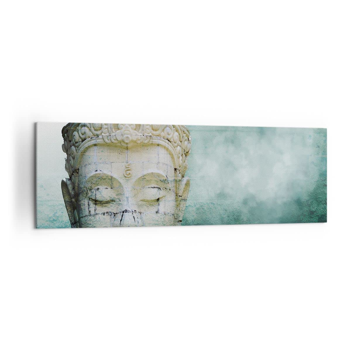 Lienzos decorativos 160x50cm Cuadro Sobre Lienzo Moderno Buda Gráficos Turquesa Grande XXL Dormitorio Cocina Cuadros Pared Imágenes Cuadros Decoracion Salon Wall Art Prints Decor Canvas AB160x50-4342