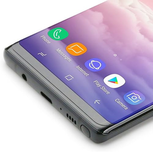 Miniatura 8 de Armor Suit MilitaryShield - Protector de pantalla compatible con Samsung Galaxy Note 8 (compatible con fundas), película transparente HD antiburbujas