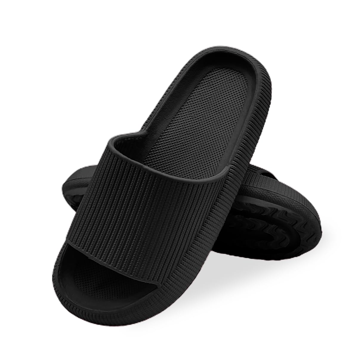 Cloud Slippers Slides Slippers Womens And Mens Comfort Thicken Sole EVA Non Slip Sandals For Bathroom Indoor&Outdoor