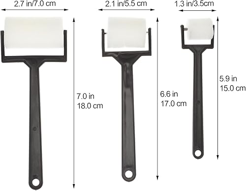 Miniatura 3 de Gadpiparty Kit de rodillos de esponja de dibujo de espuma de espuma, 15 uds., cepillo de rodillos de esponja para pintura artística, dibujo,