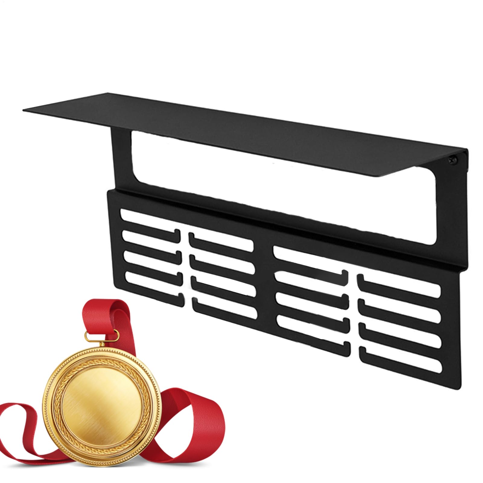 Trophäen Ausstellungsregal - Metall Aufhängeständer - Wandhalterung für Auszeichnungen | für Sportler, Kinder, Baseball, Fussball, American Football, Gymnastik, Leichtathletik, Schwimmen, Aufbewahrung
