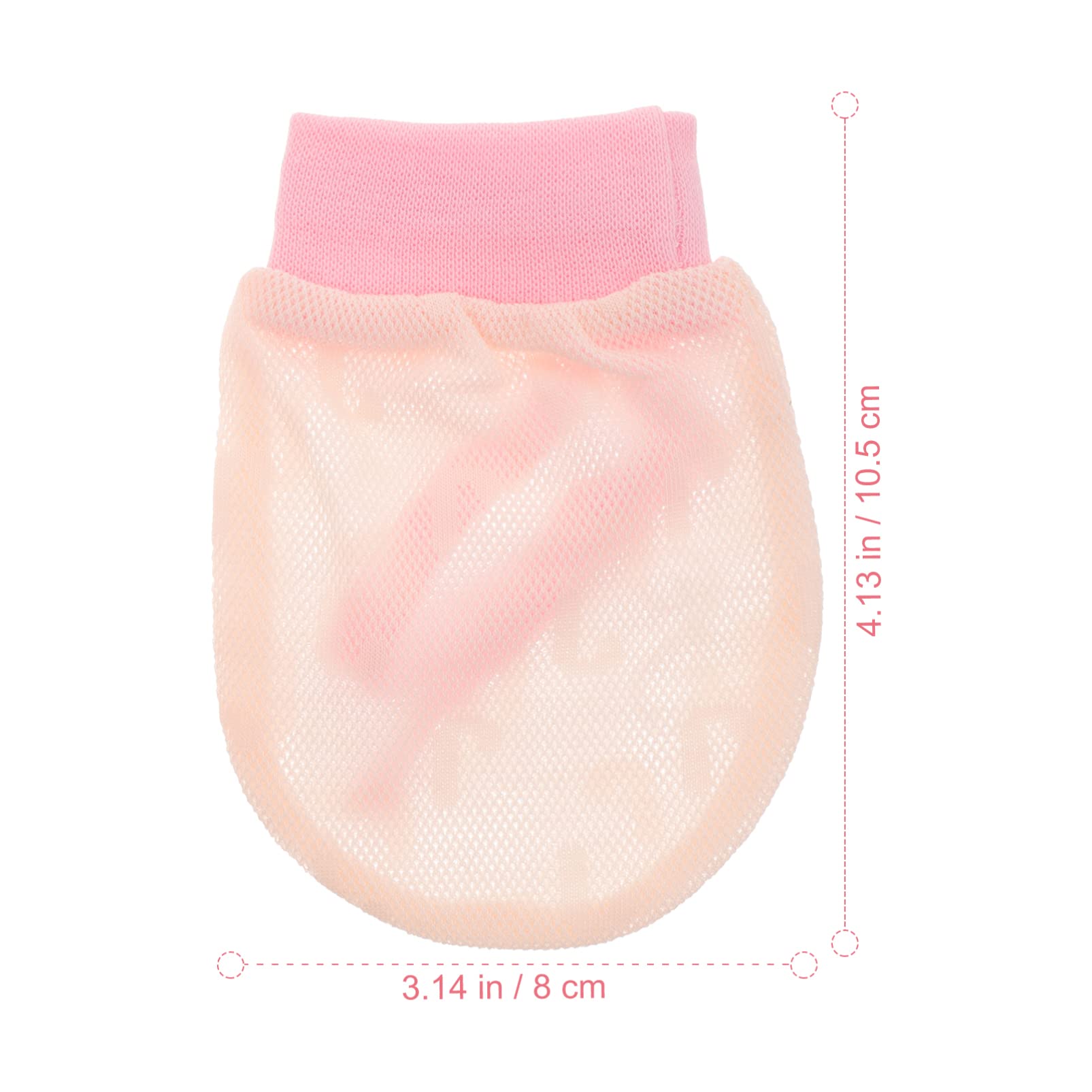 GLEAVI Mittens Baby Gloves 3 Pairs Baby Mesh Gloves Cotton No Scratch Breathable Adjustable Drawstring Gloves Unisex Newborn for Boys Girls Baby 6-12 Months Newborn Anti Scratch Mittens