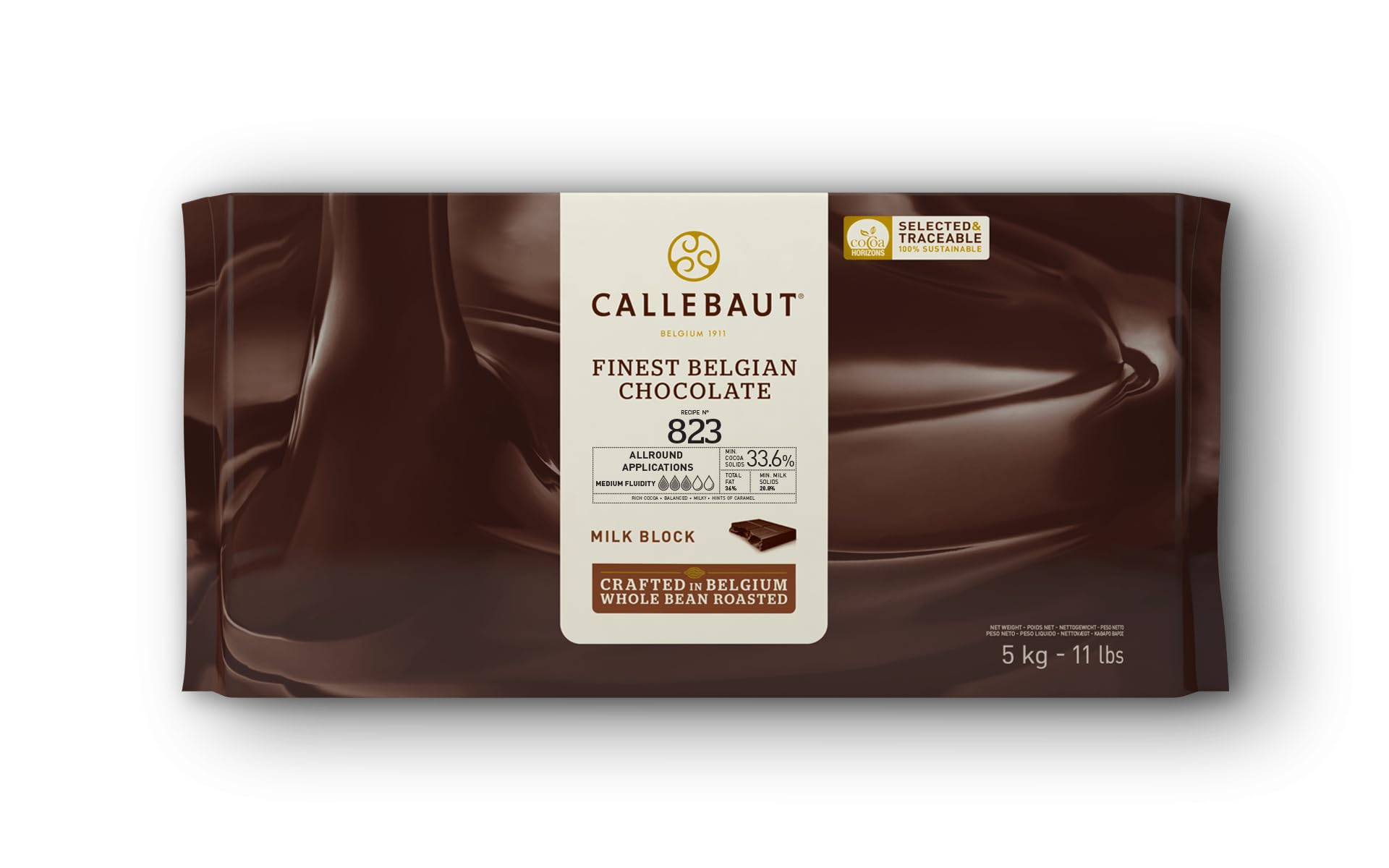 Callebaut Milchschokolade Abdeckung 5 kg