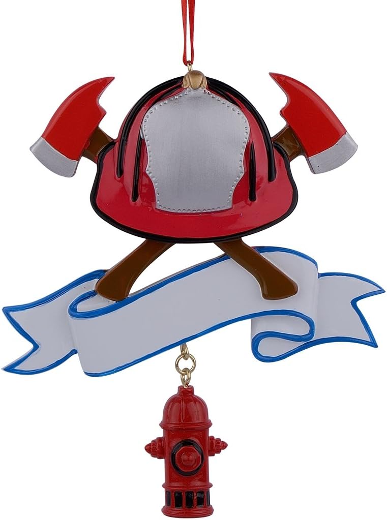 Personalized Firefighter Christmas Ornament Firefighter