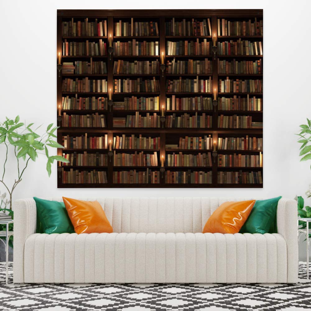 Amazon.co.jp: Haoyiyi 70.9 x 63インチ ビンテージ本棚タペストリー