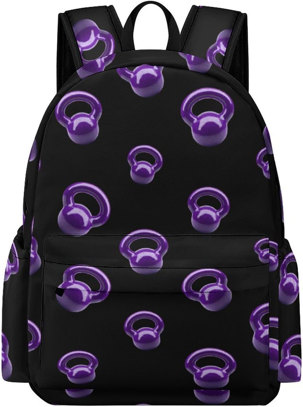 Purple Kettlebells Fitness Casual Daypack for Men Women