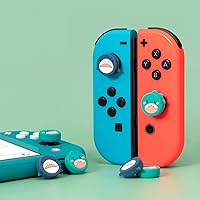 Vista 5 de GeekShare 4PCS Cute Shark Thumb Grip CapsSoft Silicone Joystick Cover Compatible with Nintendo Switch OLED Switch Lite