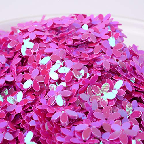 OLYCRAFT 3200pcs 10mm 3D Flower Sequins - 10 Color Plastic Paillettes For DIY Crafts, Embroidery, Jewelry - View #3