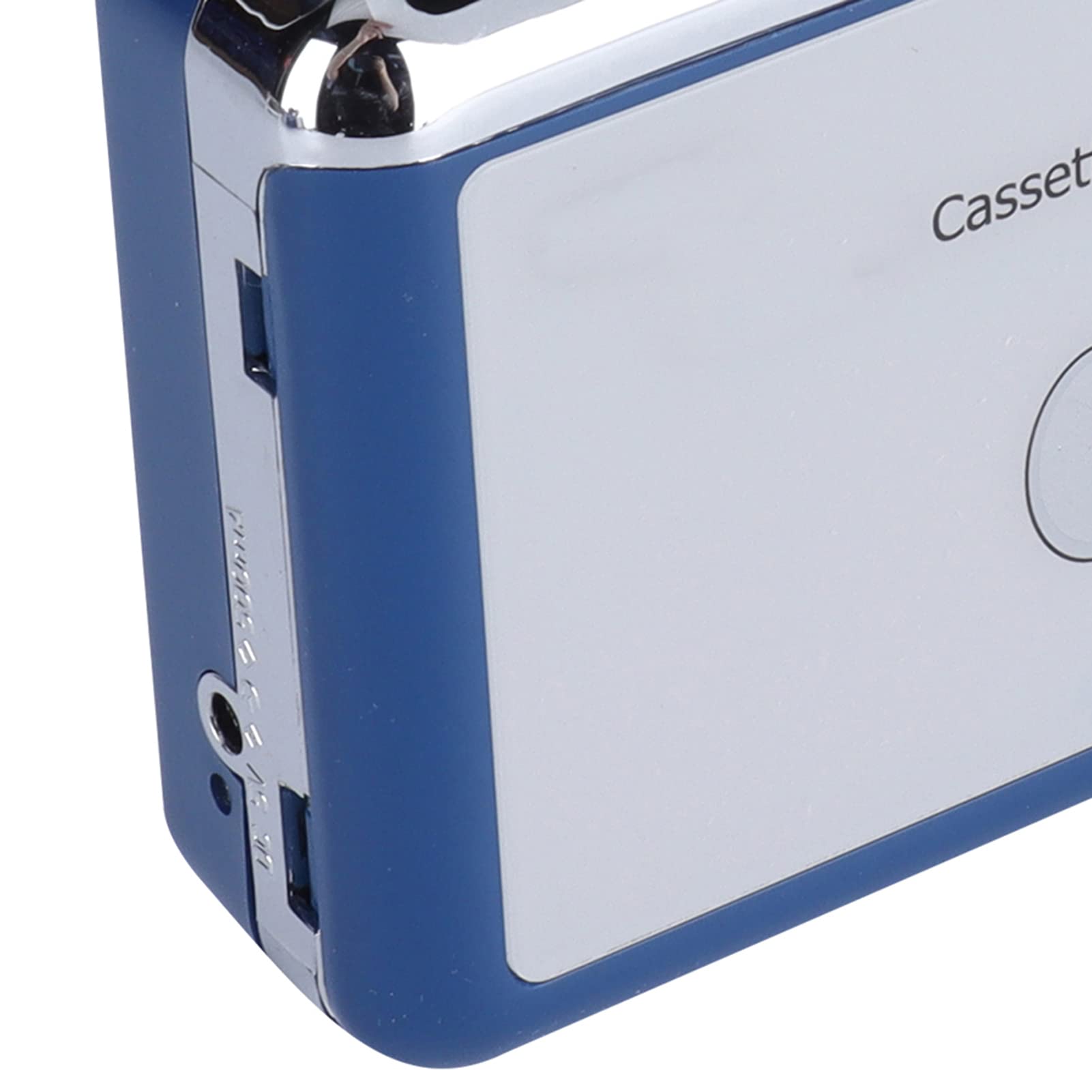 Portable Cassette Player Auto Reverse Tape Player for Home Entertainment White Color