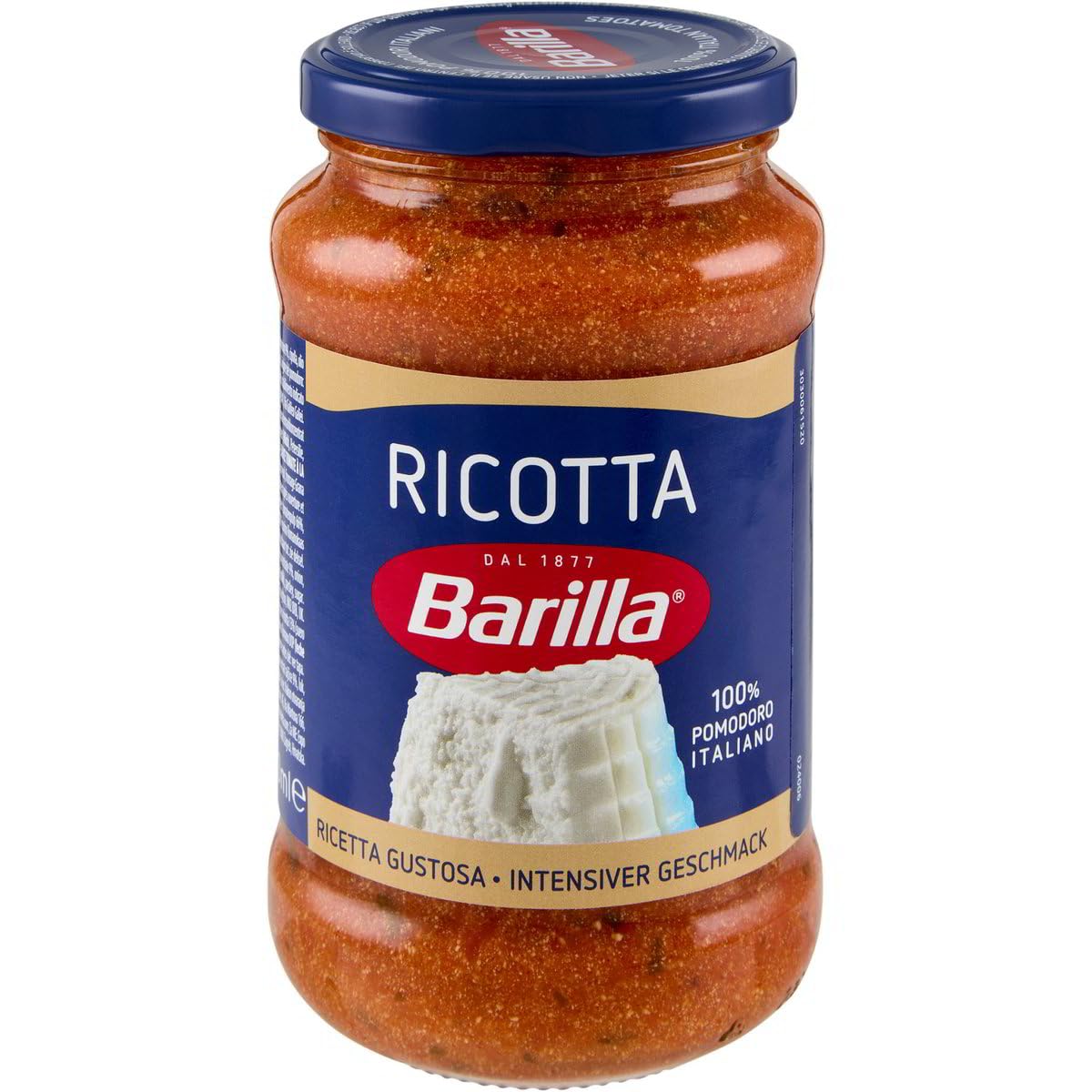 Italian Gourmet Ricotta Pasta-Sauce, sugo pomodoro cremoso mild 12 x 400g