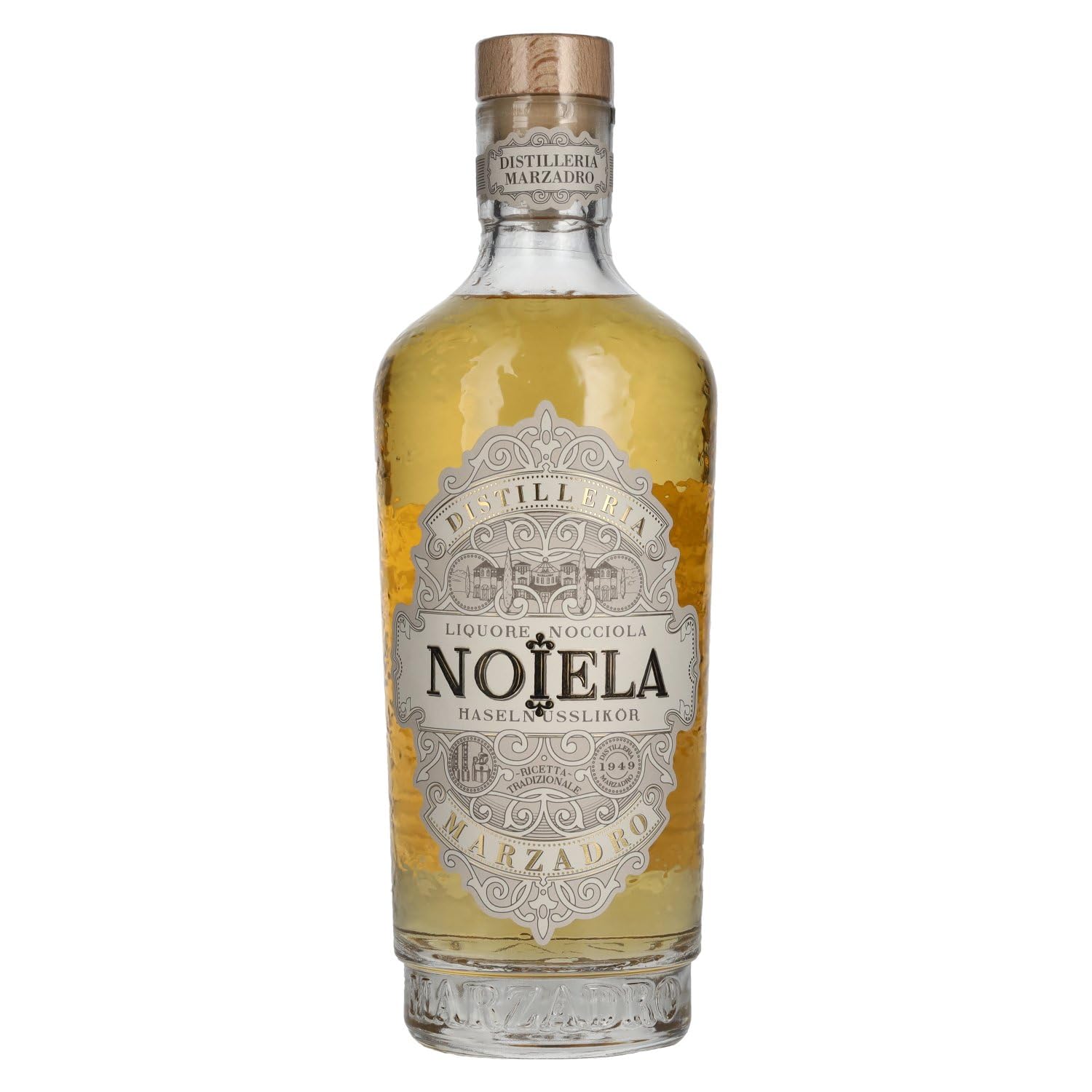 Marzadro Noiela 0,7L – Haselnusslikör mit DiCiotto Lune Grappa aus Italien