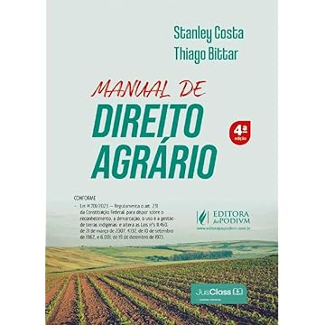 Capa do livro Manual de Direito Agrário - 4ª Edição (2024)