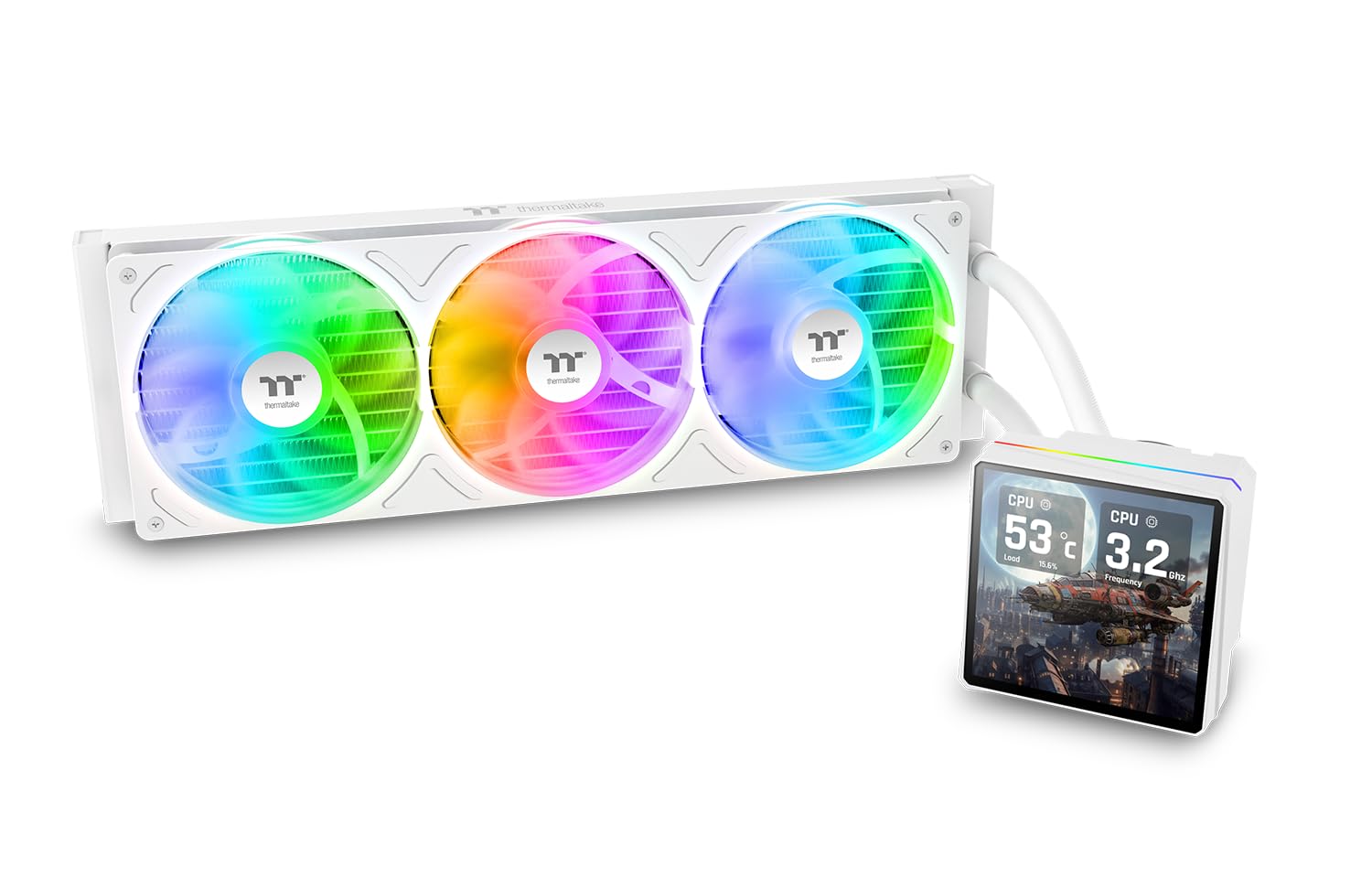 Amazon.co.jp: Thermaltake TH360 V3 Ultra ARGB Sync Snow All-In-One