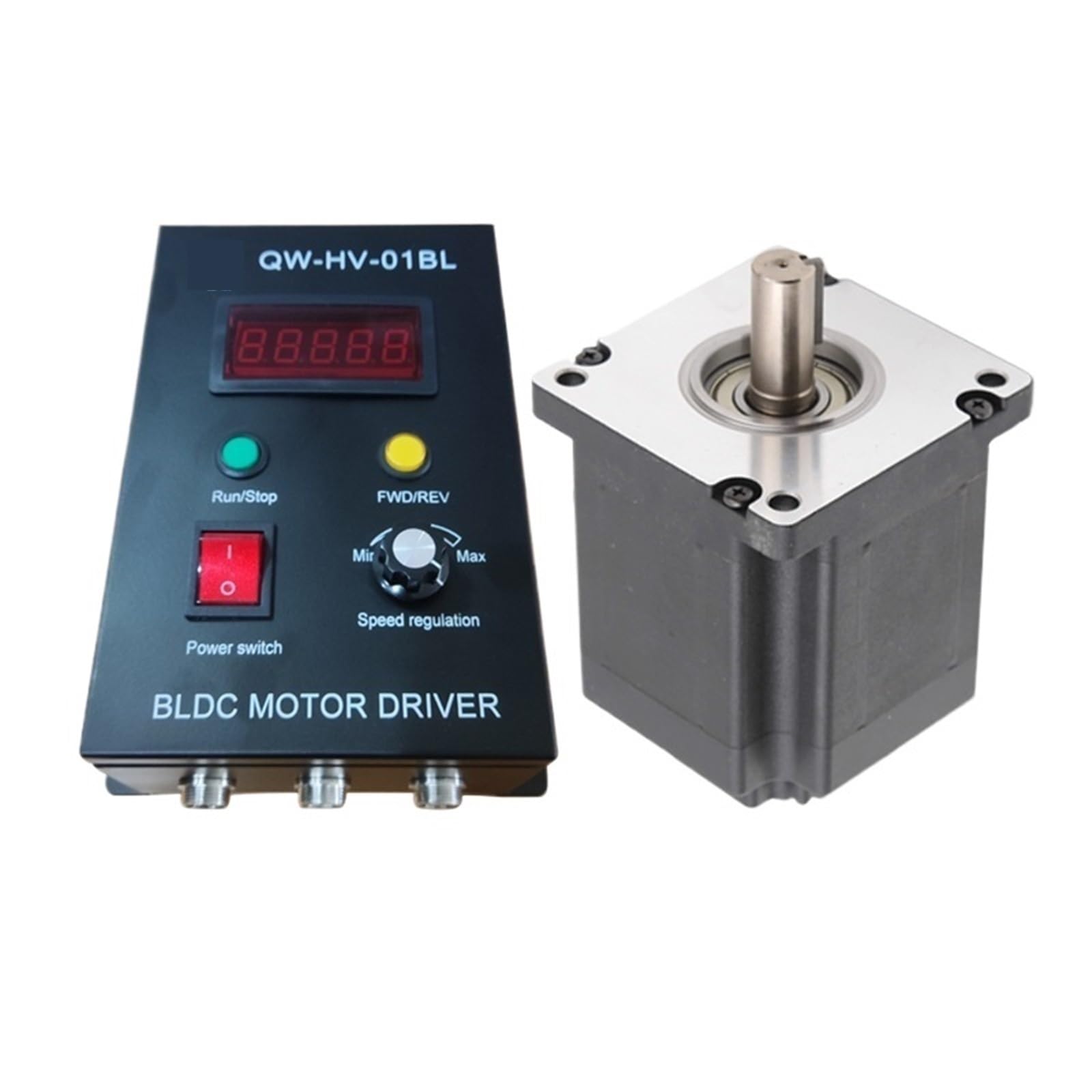 Qiwo BLDC-Motor, 220 V, 3000 U/min, 3 kW, W, 9,5 nm, 110 mm, bürstenloser Dreiphasenmotor, hohes Drehmoment, geräuscharmer Hall-Motor mit Treiber