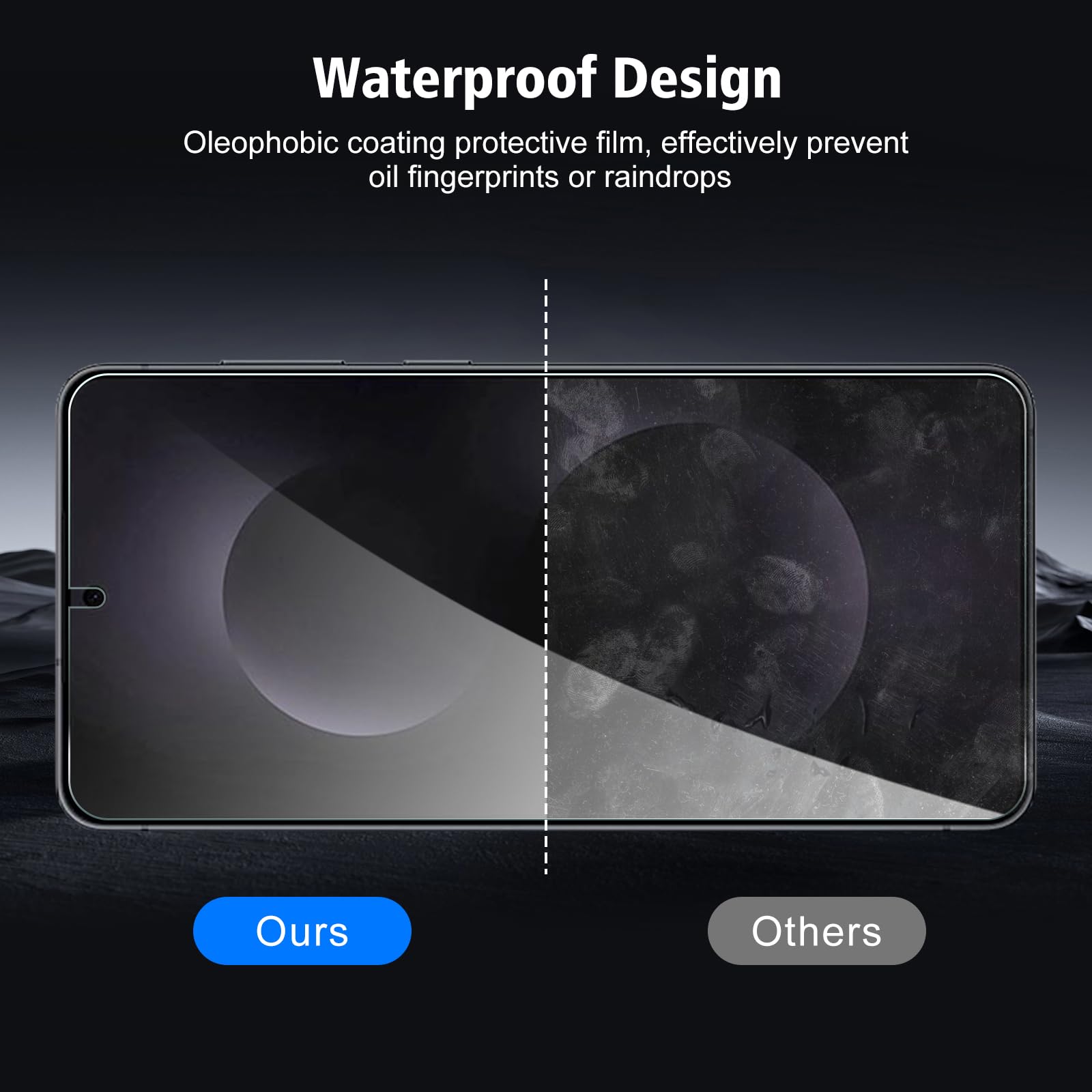 Paquete de 3+3 protectores de pantalla de vidrio templado para Samsung Galaxy S25 Edge con protector de lente de cámara, película de protección con marco de fácil instalación, dureza 9H
