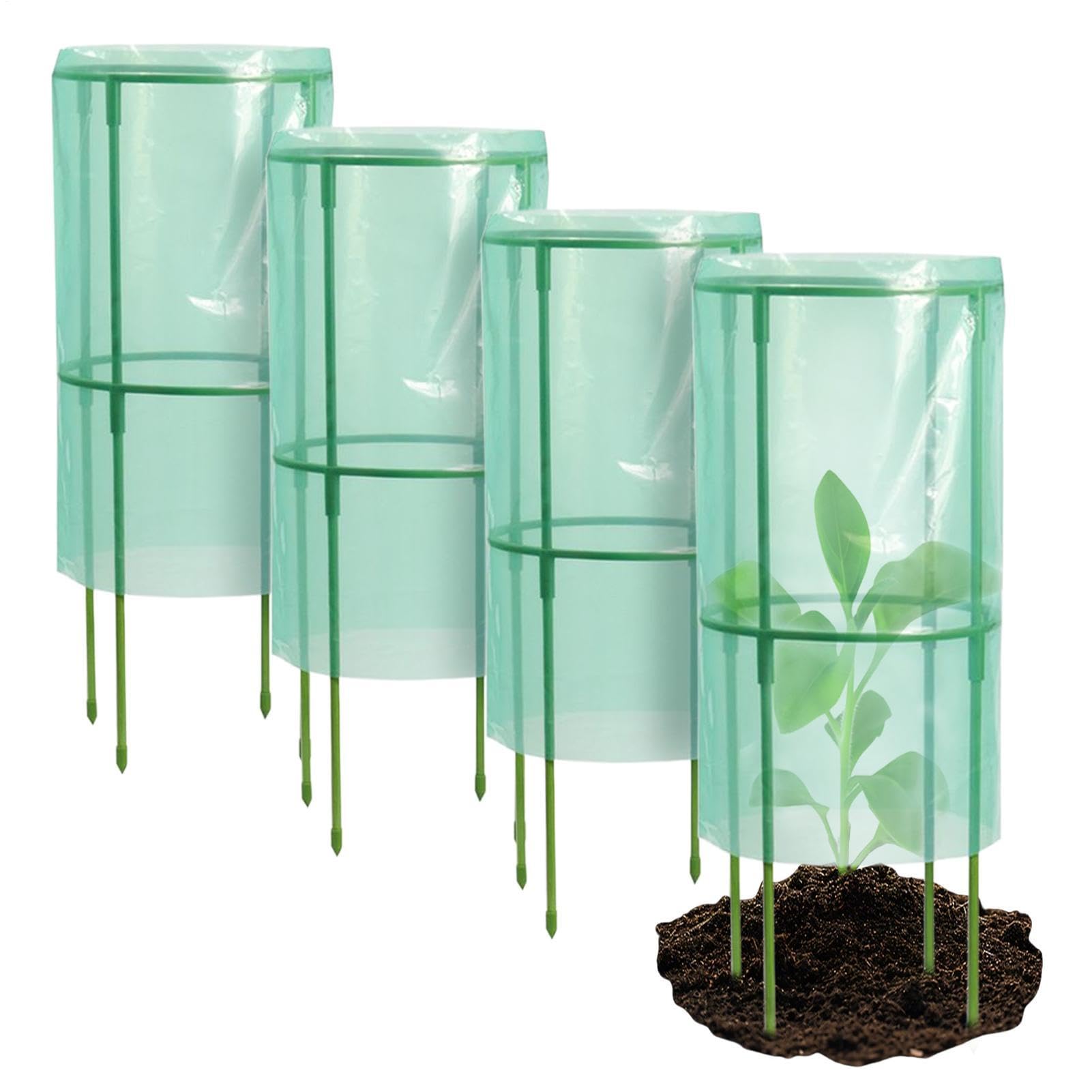 Cloche De Jardin 4 Pièces Cage Respirante Réutilisable