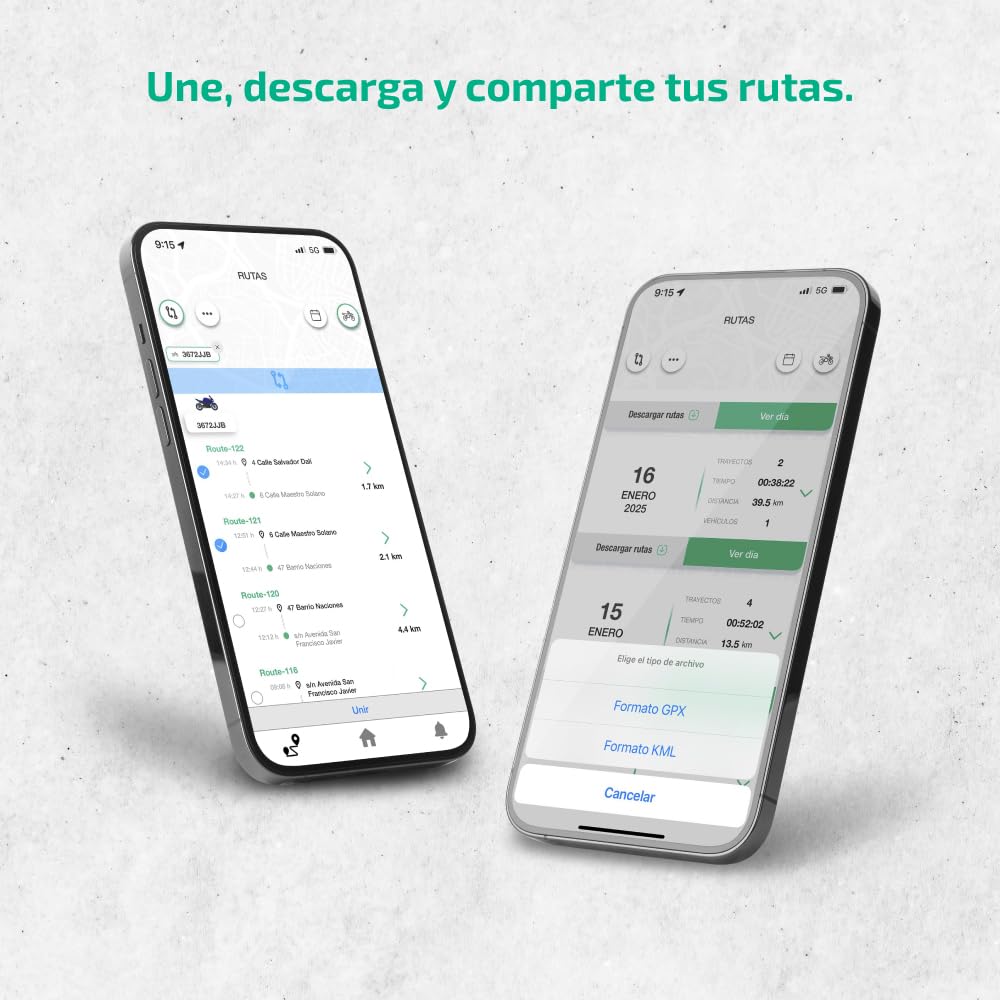 KOMOBI Pro Traceur GPS pour Moto avec Alarme Antivol. GPS Tracker avec Avis de Révisions. Localisateur de Scooter avec Abonnement et SIM. Traqueur de Vehicle avec Télémétrie + Smartkey