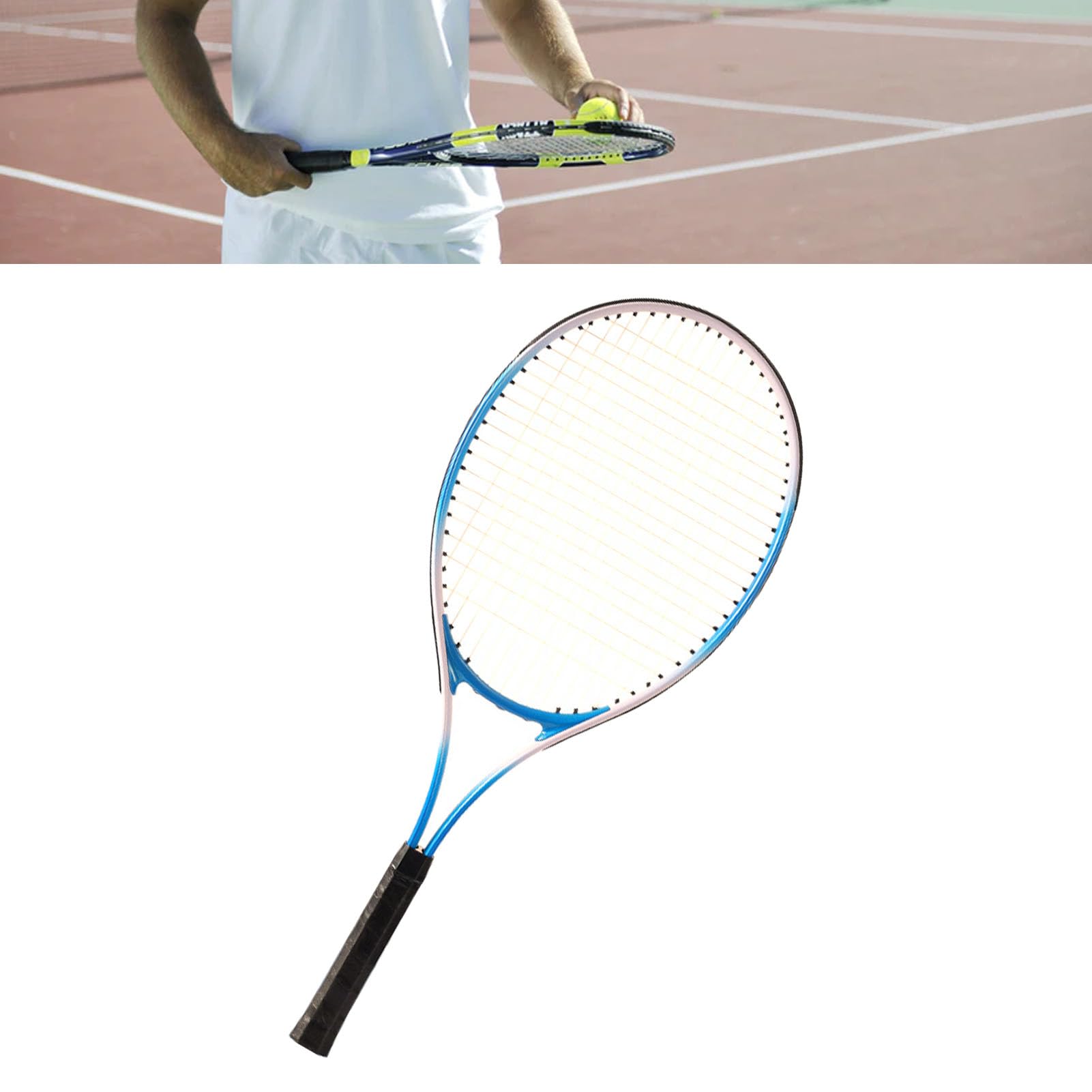 Set di Trainer da Tennis, Racket Singolo Portatile Tineratore Rimbalzi di Allenamento per i Principianti per Principianti