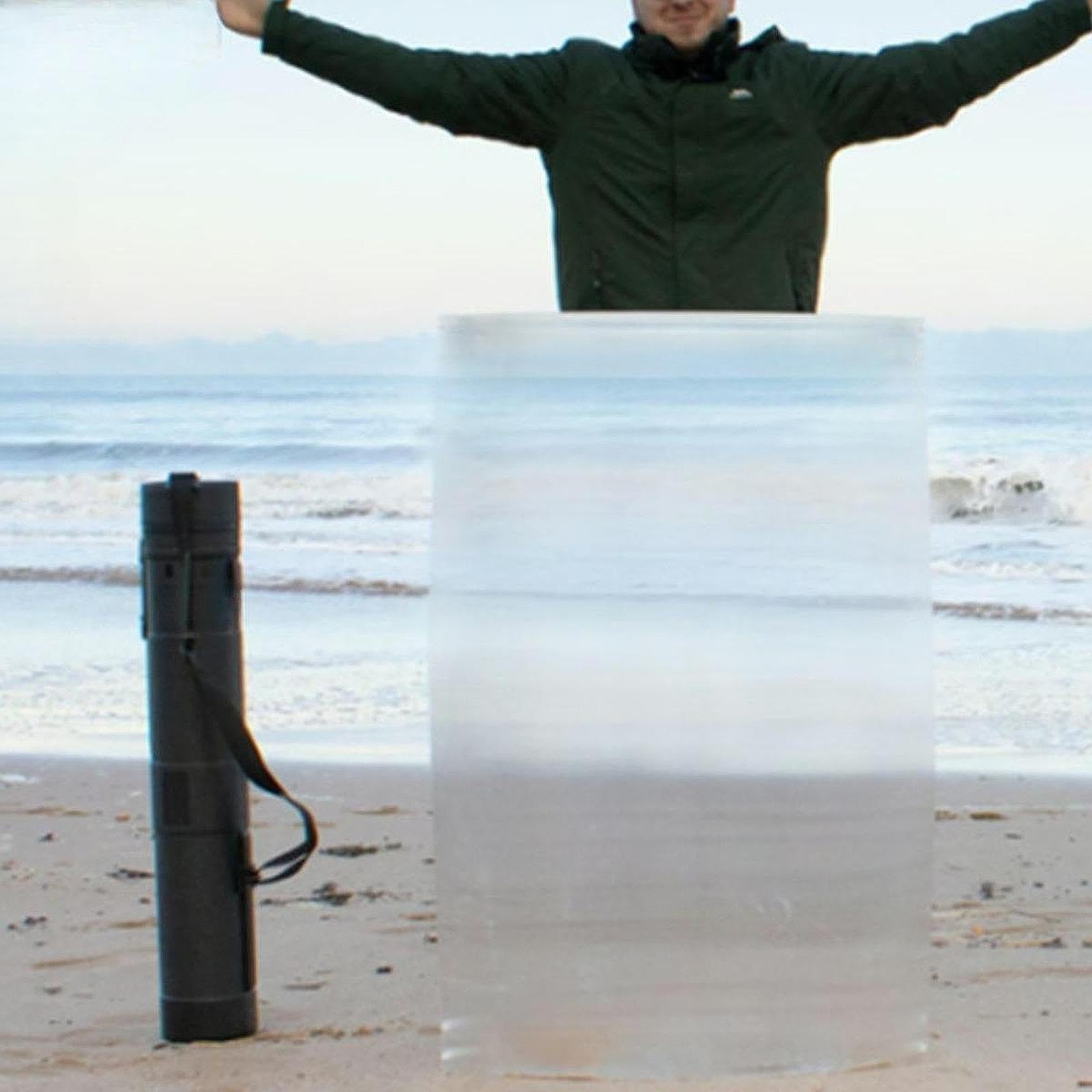 Foglio Invisibile per maghi, per spettacoli per Principianti, Resistente agli Strappi, Facile da Usare, per Feste serali, Festival, Mago principiante, Chiaro, 50x70 Centimetri