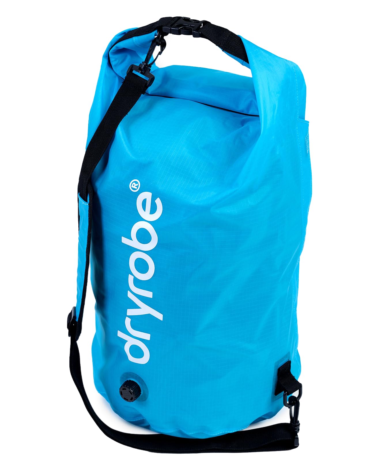 Dryrobe Travel Compression Bag - Large Compact Waterproof Bag for Travel & Sports Storage - Wet Bags for Swimming/Surfing/OCR - Stuff Sack for Wet Clothes with Roll Up Closure - 33 L - Blue โ image 1