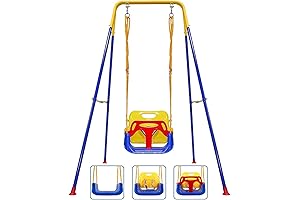 Little Tikes 3-in-1 Toddler Swing Set, Indoor/Outdoor Swing for Babies Aged 6...