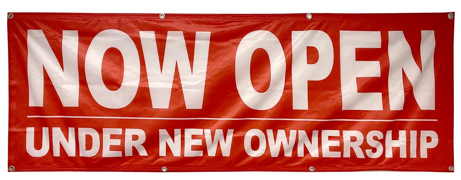 4 Less Co 2x6 Feet NOW OPEN UNDER NEW OWNERSHIP Banner Store Sign Fabric Polyester rb